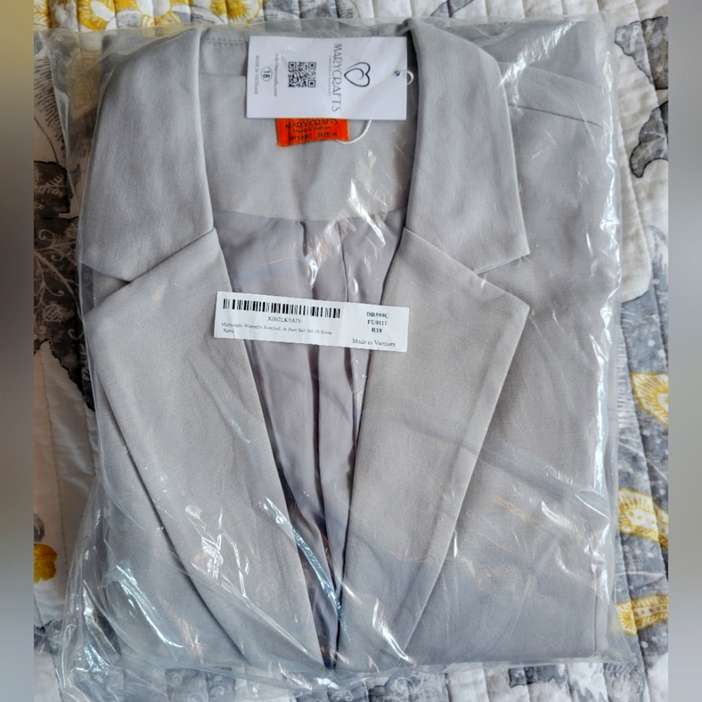 Womens Grey Pant Suit